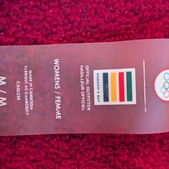 Hudson’s Bay Team Canada Olympic Zip Jacket Women’s M Red Official Outfitter HBC - Picture 2 of 13